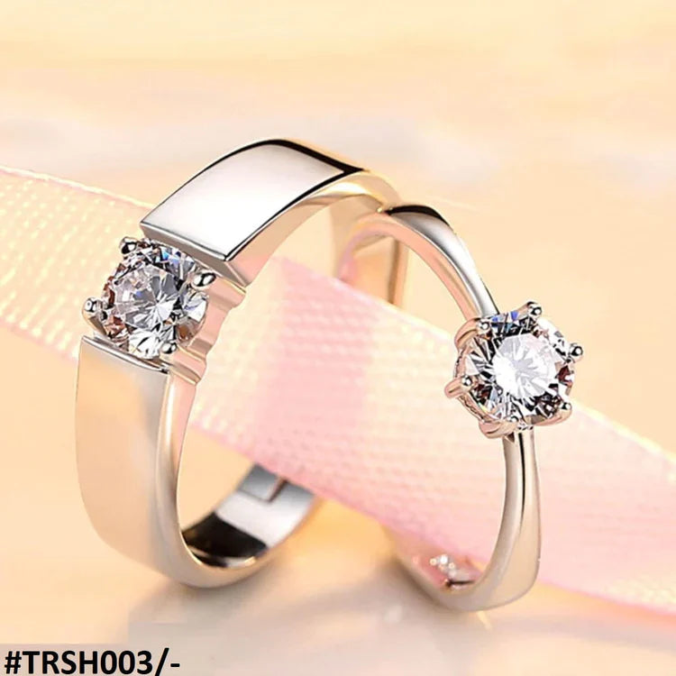 Trendy Couple Rings Adjustable