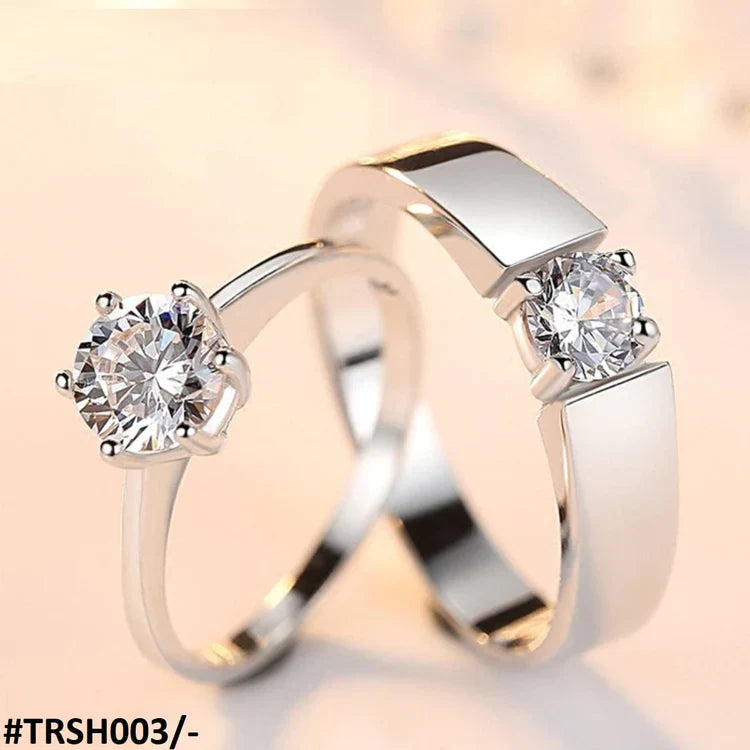 Trendy Couple Rings Adjustable