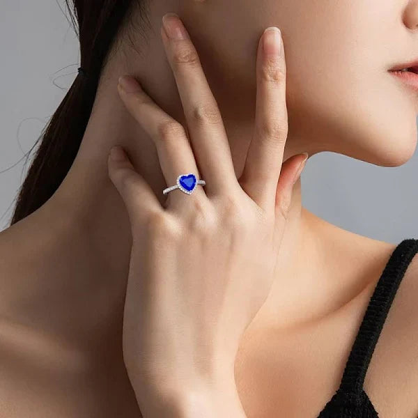 Silver 925 Original Brilliant Cut Wedding Ring for Women Valentine's Day Gifts
